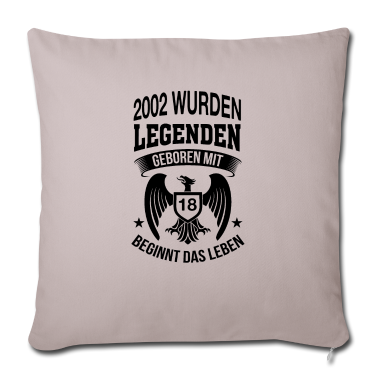 Geschenk zum 18 Kissenbezug - Mit 18 beginnt das Leben