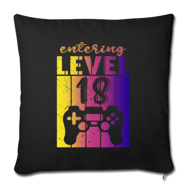 Geschenk zum 18 Kissenbezug - Level 18 Gaming Controller 18. Geburtstag