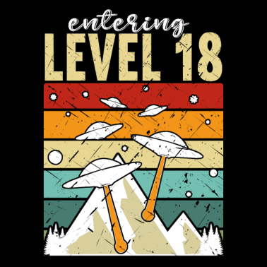 Motiv Level 18 Gaming Controller 18. Geburtstag