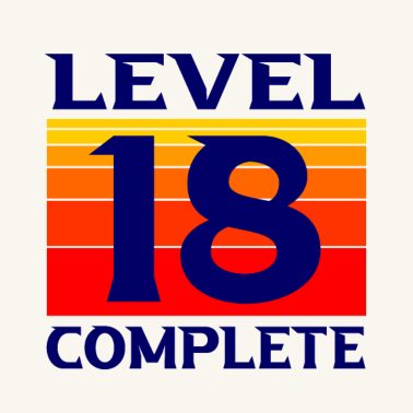 Motiv 18. Geburtstag LEVEL