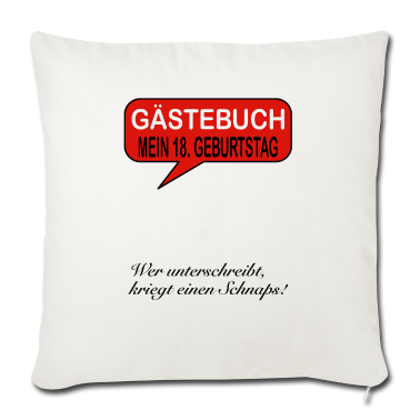 Geschenk zum 18 Kissenbezug - GÄSTEBUCH ZUM 18. GEBURTSTAG
