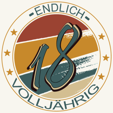 Motiv Endlich 18! Volljährig 18. Geburtstag Geschenk