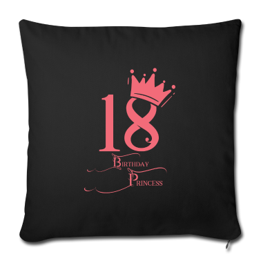 Geschenk zum 18 Kissenbezug - 18 Geburtstag Prinzessin Krone Geschenk