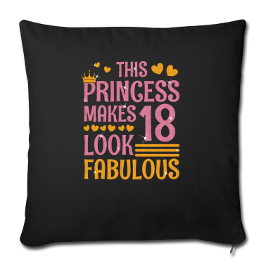 Geschenk zum 18 Kissenbezug - 18.Geburtstag Königin 18 Jahre Achtzehn