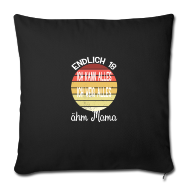 Geschenk zum 18 Kissenbezug - Endlich 18