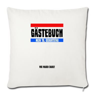 Geschenk zum 18 Kissenbezug - 18. Geburtstag 18 Jahre Party Gästebuch Geschenk