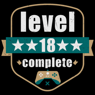 Motiv 18. Geburtstag Level 18 complete 2002
