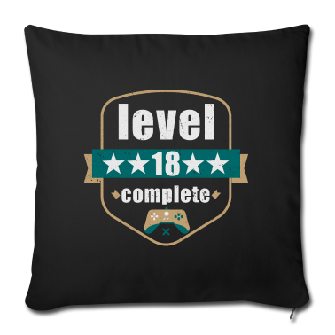 Geschenk zum 18 Kissenbezug - 18. Geburtstag Level 18 complete 2002