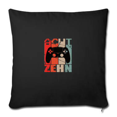 Geschenk zum 18 Kissenbezug - Gaming Zocken 18 Geburtstag Level 18 Complete