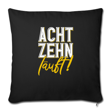 Geschenk zum 18 Kissenbezug - Achtzehn Läuft 18.Geburtstag 18 Geschenk