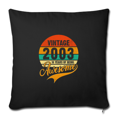 Geschenk zum 18 Kissenbezug - 18. Geburtstagsgeschenk Vintage 2003 18 Jahre