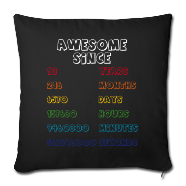 Geschenk zum 18 Kissenbezug - 18 Jahre Geburtstag Tshirt Geschenk