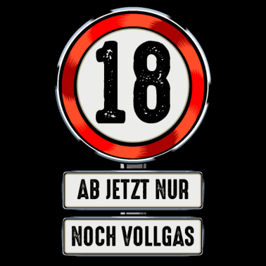 Motiv 18 Jahre Lustiges Schild 18. Geburtstag Geschenk