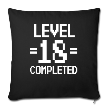 Geschenk zum 18 Kissenbezug - 18. Geburtstag Retro Level 18 Jahre 2003 Party