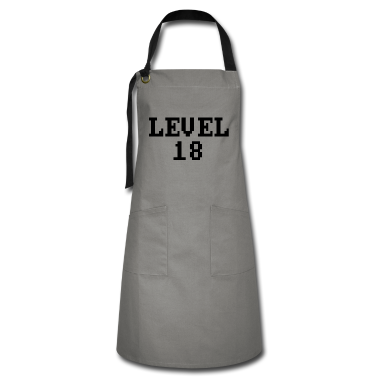 Geschenk zum 18 Schürze - level 18, 18. geburtstag controller, gamer