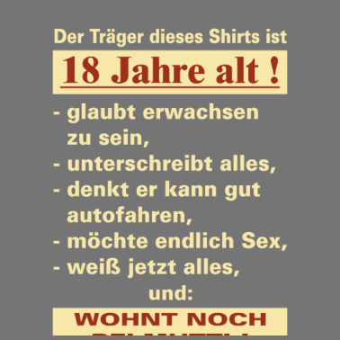 Motiv 18 Jahre Traeger 18 - 2002 18 Geburtstag