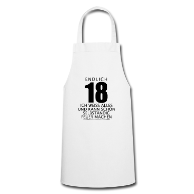 Geschenk zum 18 Schürze - 18 Jahre
