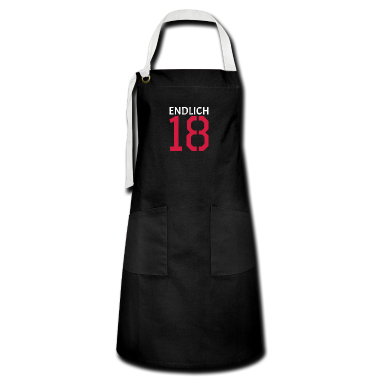 Geschenk zum 18 Schürze - endlich 18