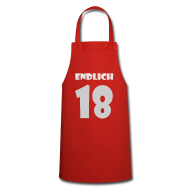 Geschenk zum 18 Schürze - endlich 18