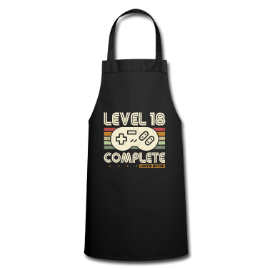 Geschenk zum 18 Schürze - 18. Geburtstag Level 18 Complete 18 Jahre Geschenk