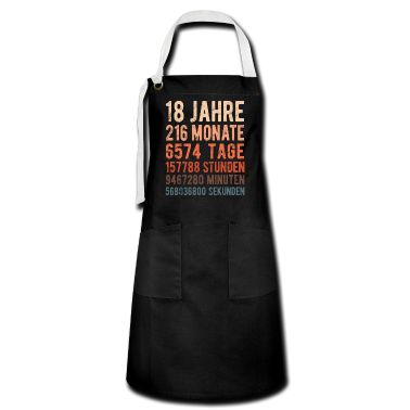 Geschenk zum 18 Schürze - 18. Geburtstag - 18 Jahre