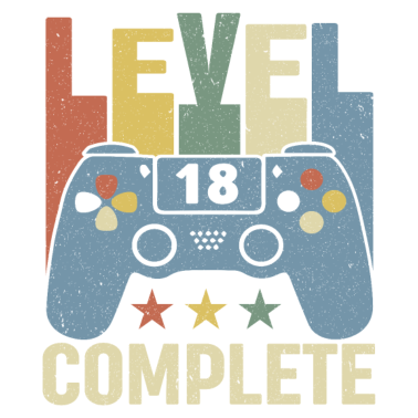 Motiv Level 18 Complete 18. Geburtstag 18 Jahre Geschenk