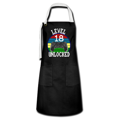 Geschenk zum 18 Schürze - Level 18 Unlocked Geschenkidee 18. Geburtstag