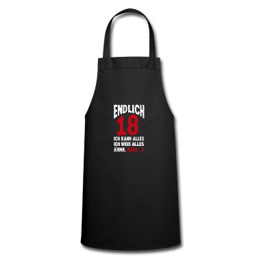 Geschenk zum 18 Schürze - Lustiges 18. Geburtstag Endlich 18 Geschenk