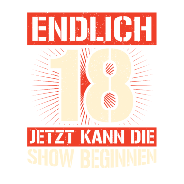 Motiv Endlich 18 Geburtstag Geschenk 18 Jahre