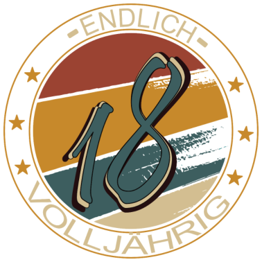 Motiv Endlich 18! Volljährig 18. Geburtstag Geschenk