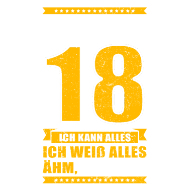 Motiv Endlich 18 Ich kann alles.. Ähm, Mama? 18 Jahre