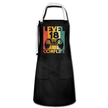 Geschenk zum 18 Schürze - Level 18 Complete 18. Geburtstag Gamer 18 Jahre