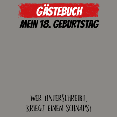 Motiv Gästebuch 18. Geburtstag Gästeliste 18 Jahre