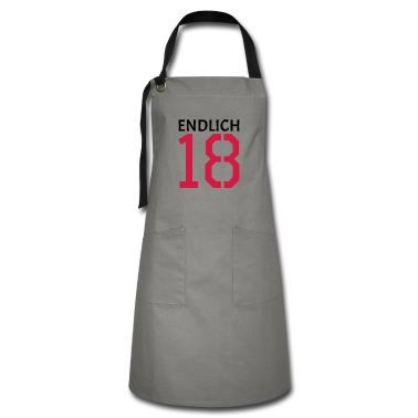 Geschenk zum 18 Schürze - endlich 18 Geschenk