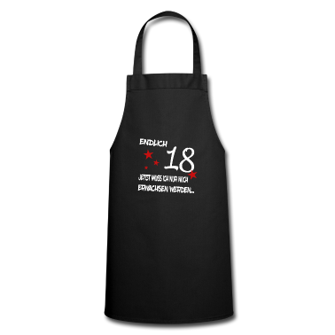 Geschenk zum 18 Schürze - Endlich 18