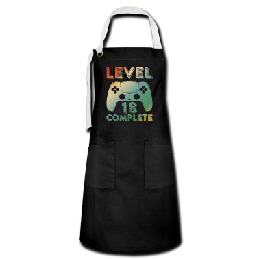 Geschenk zum 18 Schürze - Gaming Zocken 18 Geburtstag Level 18 Complete