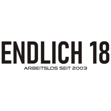 Motiv Endlich 18 Geburtstag