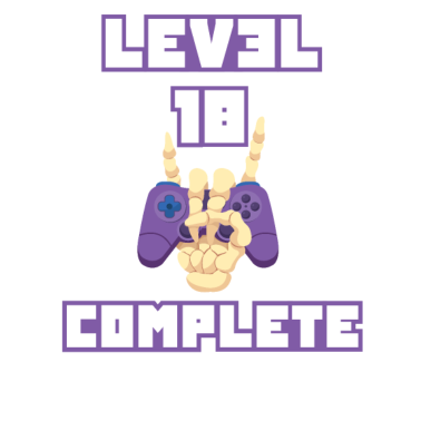 Motiv Level 18 Complete 18. Geburtstag Gamer Zocker