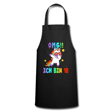 Geschenk zum 18 Schürze - Omg 18 Geschenk Spruch 18. Geburtstag Einhorn