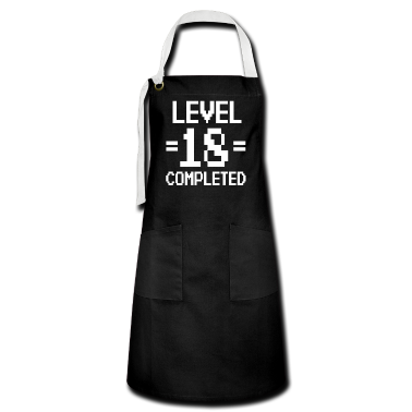 Geschenk zum 18 Schürze - 18. Geburtstag Retro Level 18 Jahre 2003 Party