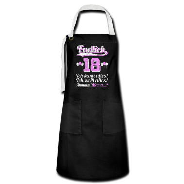 Geschenk zum 18 Schürze - 18. Geburtstag | Endlich 18 lustige Geschenkidee
