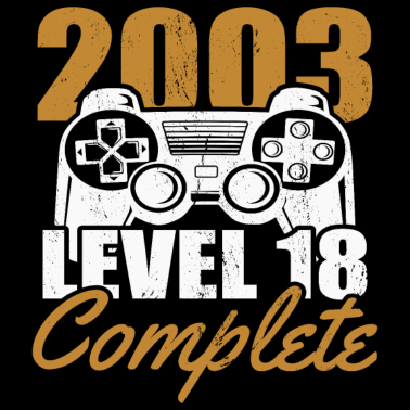 Motiv Level 18 Complete 18. Geburtstag Gamer