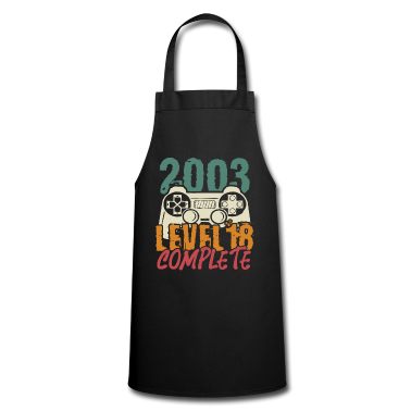 Geschenk zum 18 Schürze - Level 18 Complete 18. Geburtstag Gamer