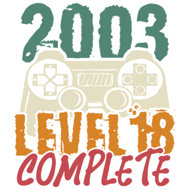 Motiv Level 18 Complete 18. Geburtstag Gamer