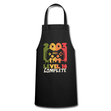 Geschenk zum 18 Schürze - Level 18 Complete 18. Geburtstag Gamer