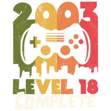 Motiv Level 18 Complete 18. Geburtstag Gamer