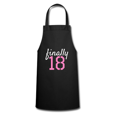 Geschenk zum 18 Schürze - Endlich 18 Geschenkidee