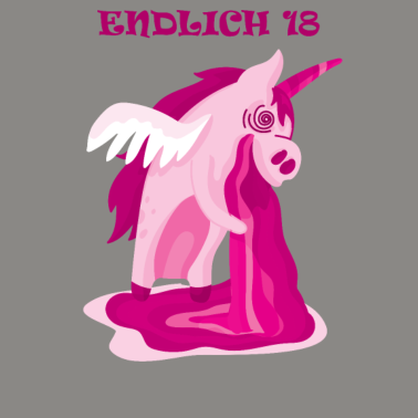 Motiv Einhorn 18. Geburtstag Geschenk 18 Jahre Einhörner