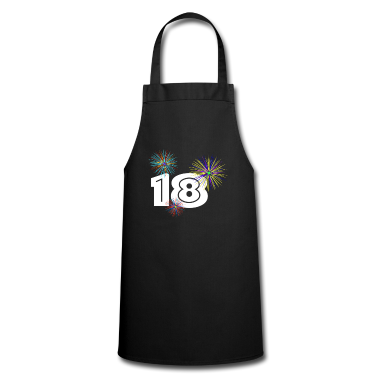 Geschenk zum 18 Schürze - 18 mit farbenfrohen Feuerwerk, coole 18 shirts