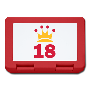 Geschenk zum 18 Brotdose - Krone 18